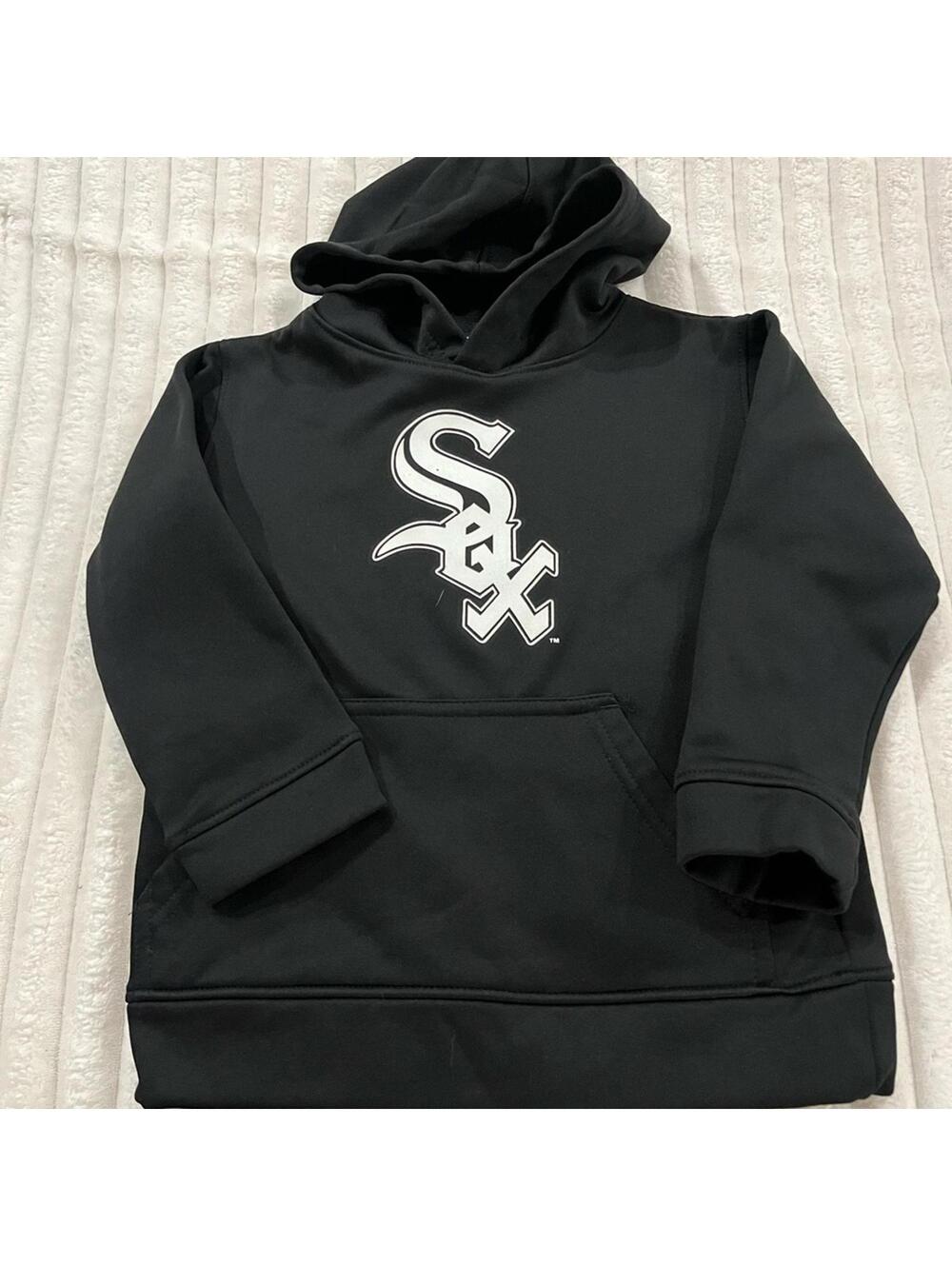 MLB Genuine Merchandise Black Chicago White Sox Hoodie Boys Size XS 4/5